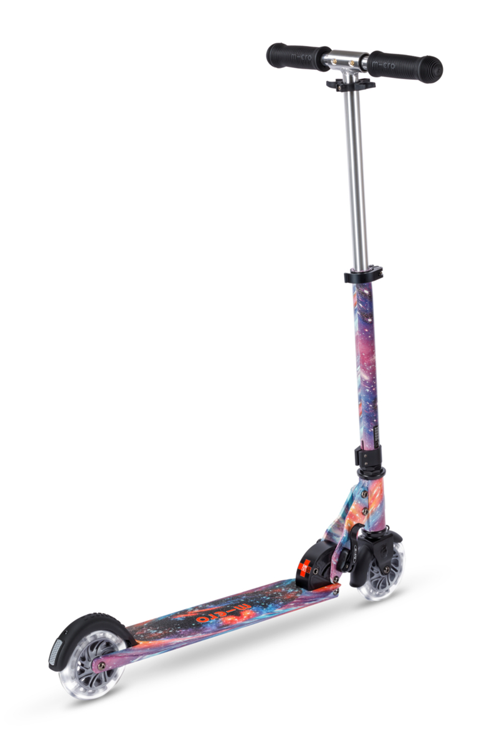 Самокат Micro Sprite Glow (светится в темноте) LED, Art Млечный путь