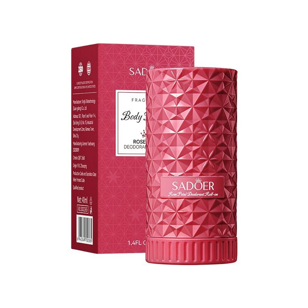 Sadoer Rose Petal Deodorant Roll-on, 40ml - Дезодорант женский (Роза, Лилия, Пачули)