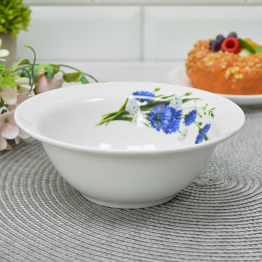 Миска 550мл форма Идиллия Васильки