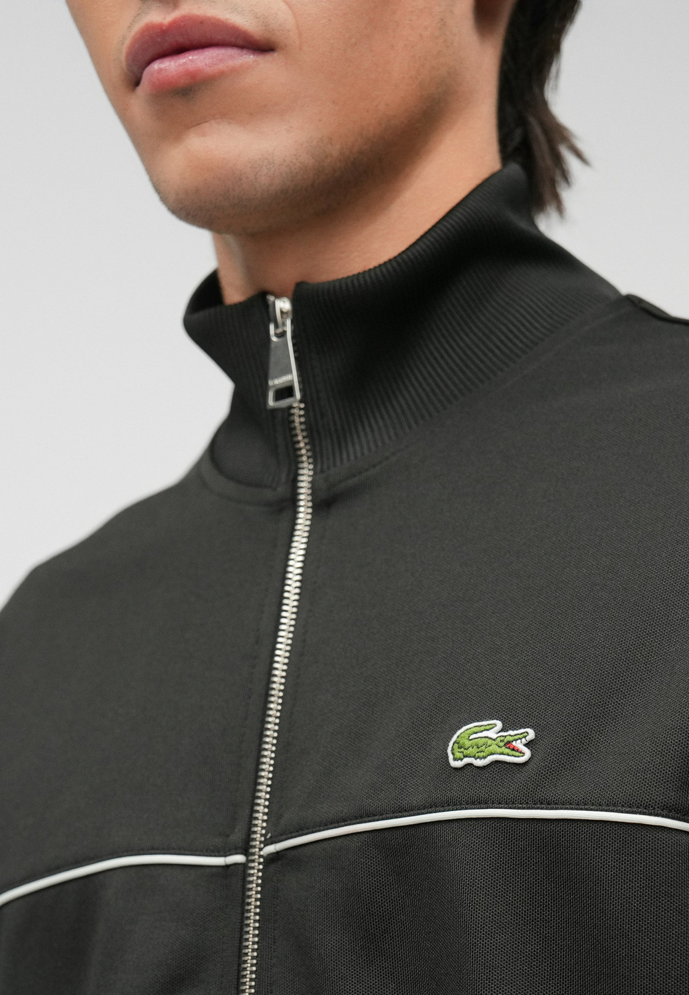 Lacoste Толстовка на молнии - Чёрный (LA222S0G1-Q11)