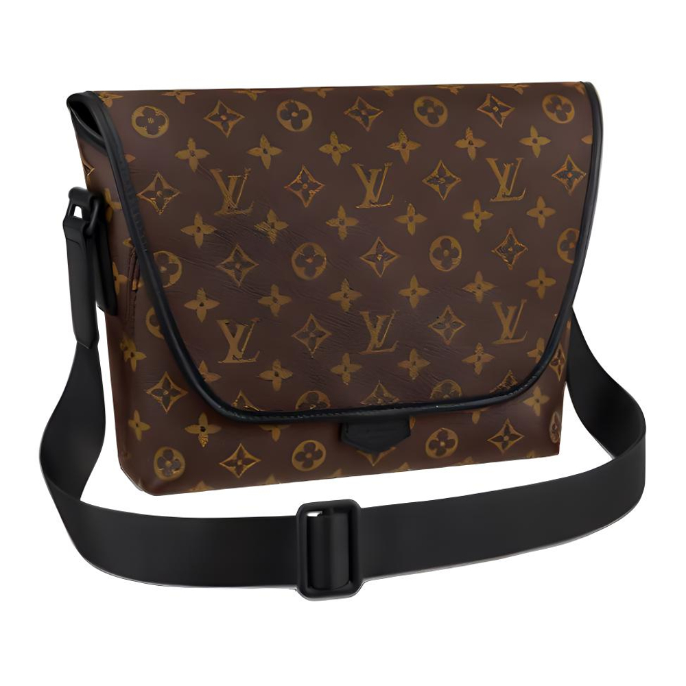 LOUIS VUITTON Magnetic Messenger Monogram Canvas Brown