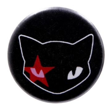 Значок Кошка со звездой 36 мм