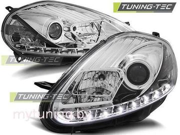 Передние фары Daylight для Fiat Grande Punto (08-09) Chrome