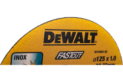 Диск отрезной DeWALT DT43902, 125x22.2, желтый