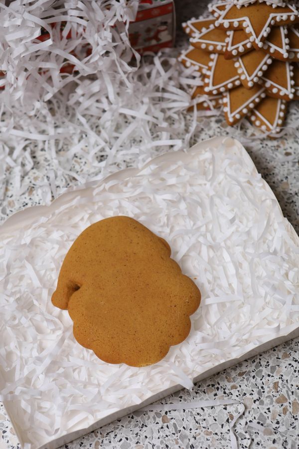 Пряник голова Деда Мороза