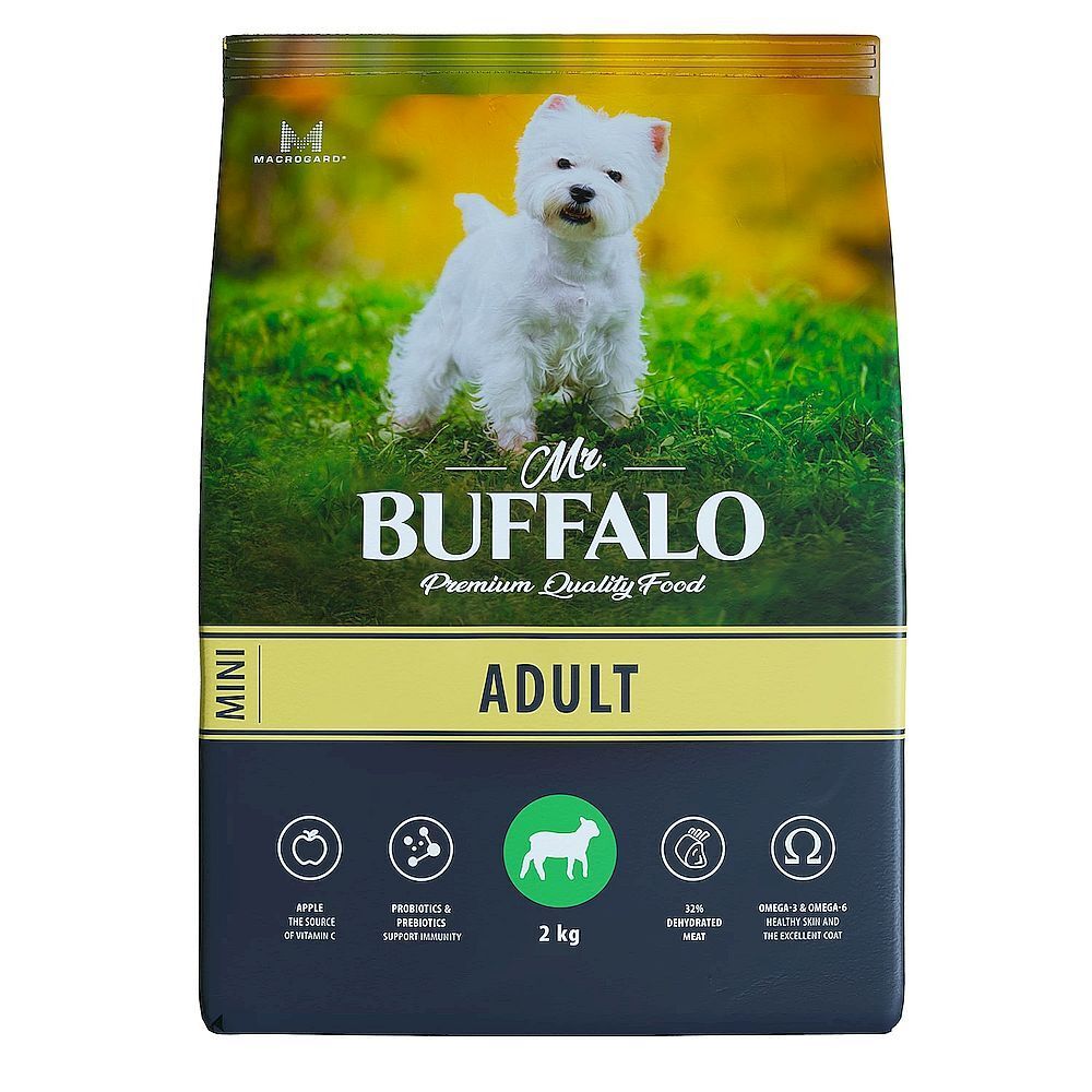 Mr.Buffalo ADULT MINI 2кг (ягненок) д/собак мелких пород B128