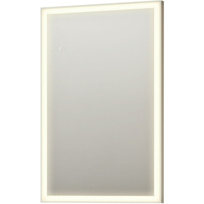 Зеркало Orka Cube 65x100 3000368 с подсветкой Белое матовое с бесконтактным выключателем