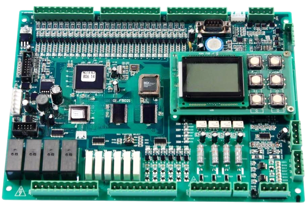 Плата контроллера F5021 (с дисплеем LCD12832) со специальным протоколом для SANYO  OTIS.