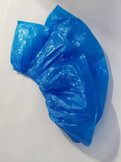 Бахилы п/э 6 г, с 2-ой резинкой и 2-ой подошвой