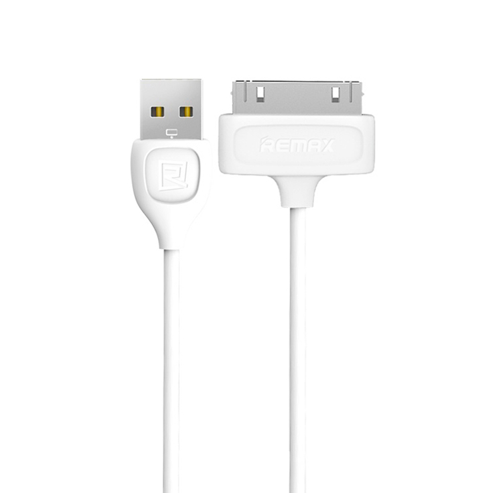Кабель USB (Apple 30-pin) Remax Light iPhone 4 (белый) 1м RC-006i4
