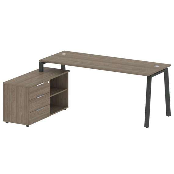 Метал Систем Рабочая станция с тумбой на А-образном м/к БА.РС-СТС-2.5 (L)