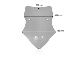 WRS Standart Plus Ветровое стекло Ducati Multistrada V4 затемненное DU032F