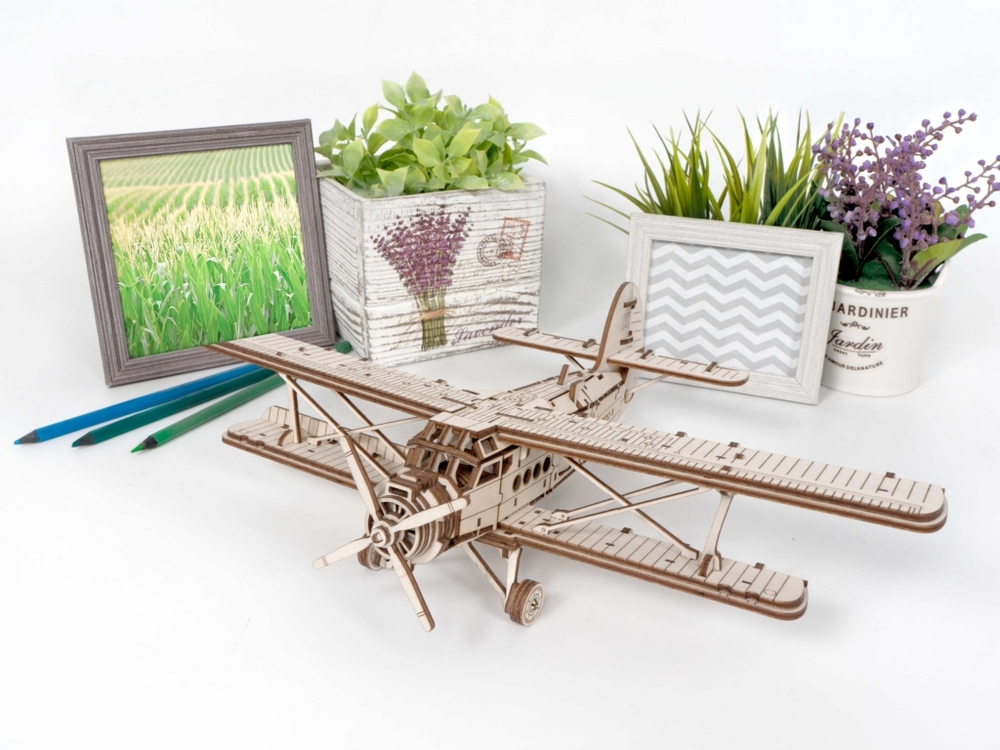 Сборная модель из дерева Lemmo Самолет "Арлан"