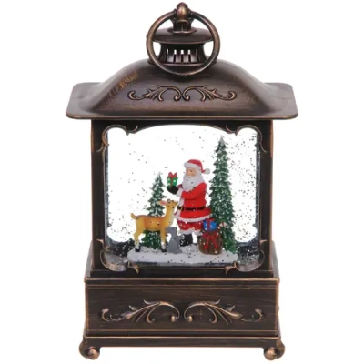 Сувенир с подсветкой «Зимняя мелодия» 14,3*8*22 см (работает от 3*АА и USB+музыка, подсветка)