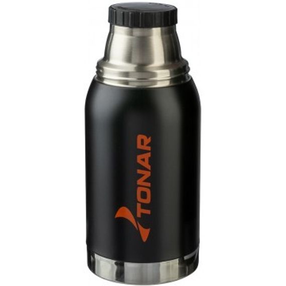 Термос TONAR 750ML HS.TM-038  черный (2 крышки-кружки)