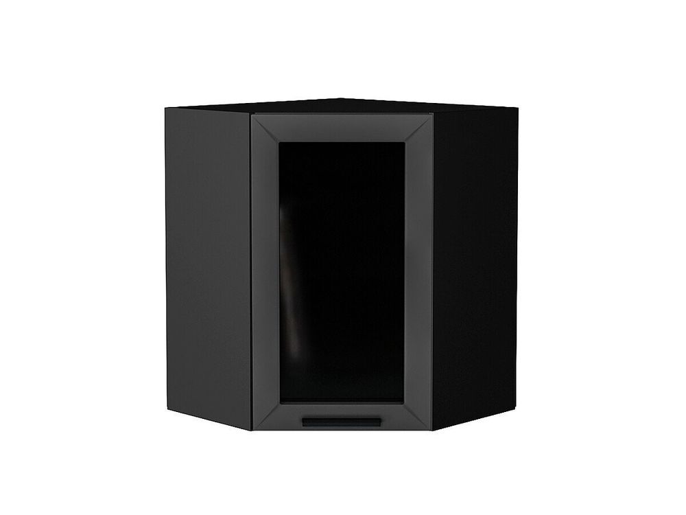 Шкаф верхний угловой остекленный Глетчер