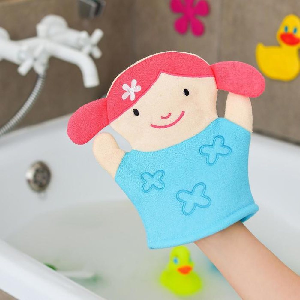 4694158 Мочалка-варежка детская «Настёна»