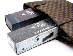 Утюжок-гофре Про с золотым титановым покрытием зеленый