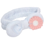 Повязка на голову косметическая «ДАЙМОНД РУШ», ромашка, цвет лавандовый, пудровый, небесный и серый, 20*5.5см (ZIP пакет)