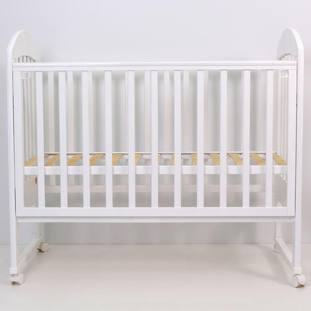 Кровать детская 120*60 "ДАРИНА"-2 (арт.49) кол/кач (белый)