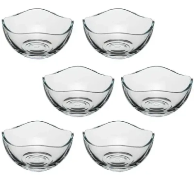 Набор стеклянных салатников 6шт 8см, 90мл «Тоскана» 530526B