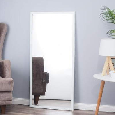 Зеркало настенное Альпы 55х110 см, рама платсик, 55 мм (белый)