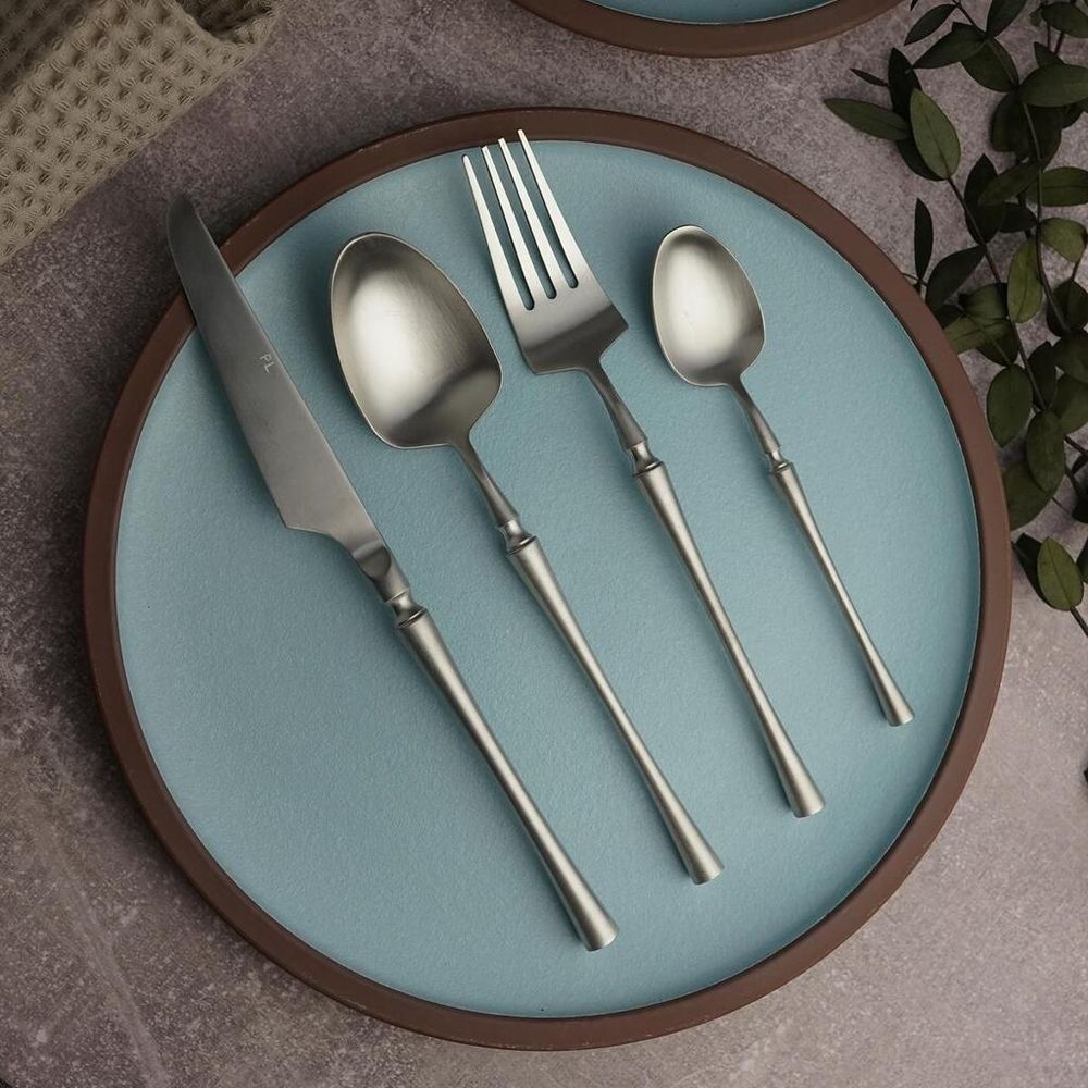 Нож столовый 22,9 см матовое серебро PVD 1920-Silvery P.L. [12]