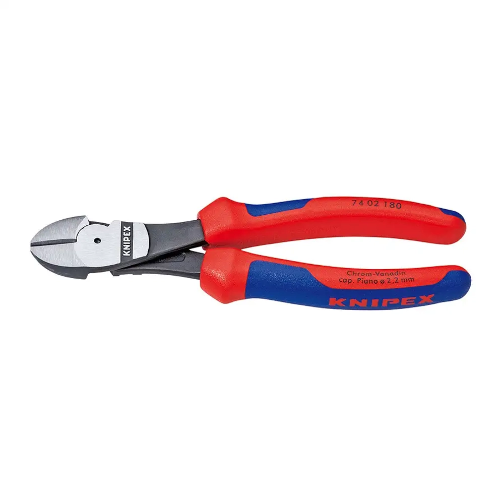 Кусачки боковые особой мощности черненые 180 мм Knipex 74 02 180