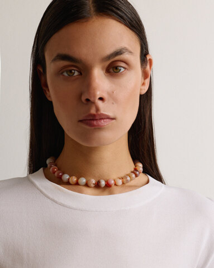 Бусы из Ботсванского Агата