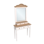 Стол туалетный Консолеа белый воск/антик