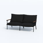 Лаунж зона Ideal Patio ФЕСТА черная с двухместным диваном