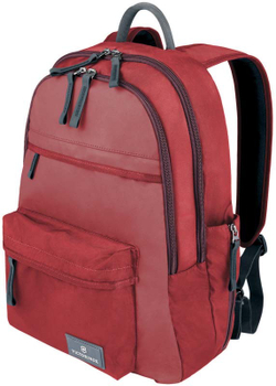 Качественный с гарантией прочный рюкзак красный объёмом 20 л из нейлона Versatek™ с наружным карманом для бутылки или зонтика VICTORINOX Altmont™ 3.0 Standard Backpack 32388403