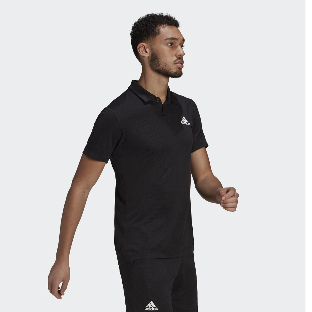 Мужское теннисное поло adidas Heat Ready Polo Men - Black, White