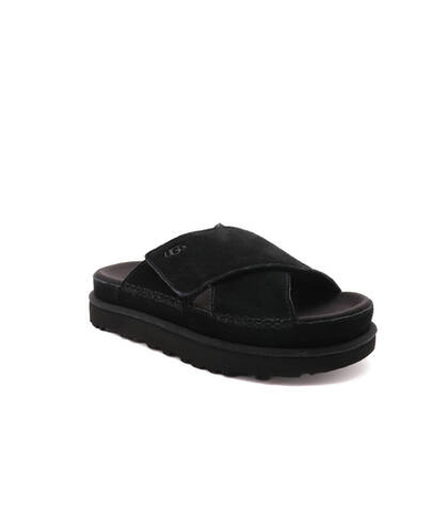 Кожаные шлепанцы w goldenstar cross UGG - черный(1137910)