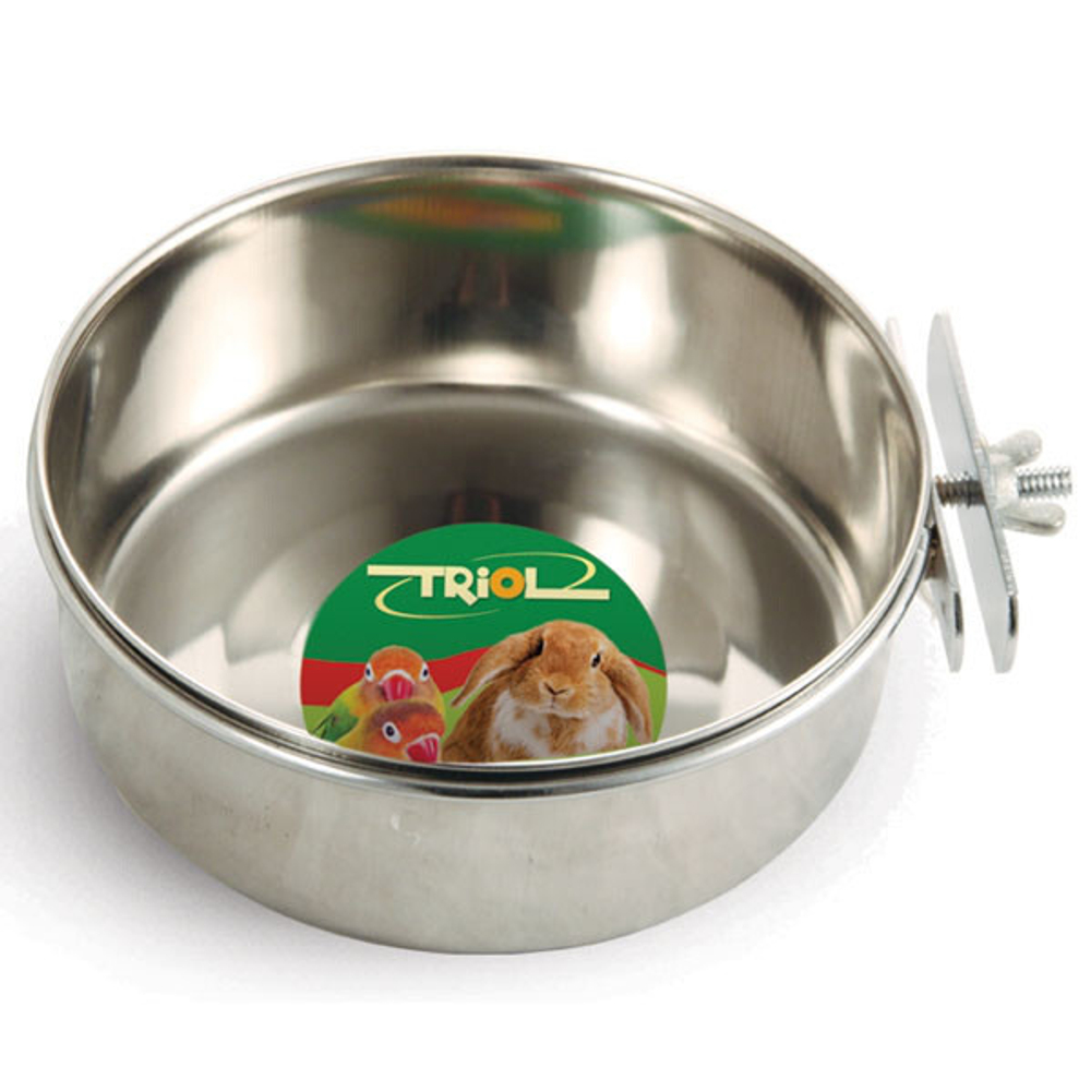 Миска металлическая с держателем, 0,28л, Triol