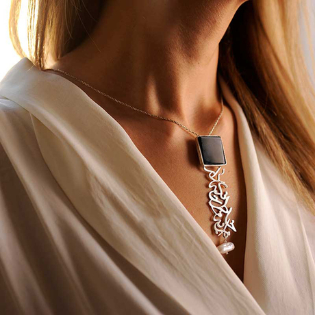 Серебряный кулон с ониксом Arte Yad 20220460 Иран