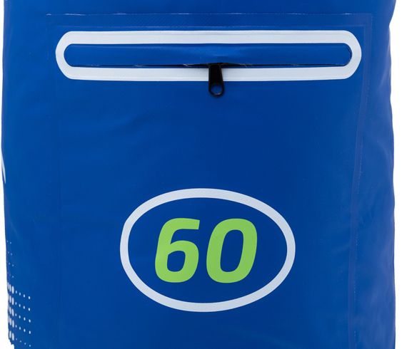 Гермомешок 60 литров синий с лямкой и карманом Marlin Dry Tube 60 L
