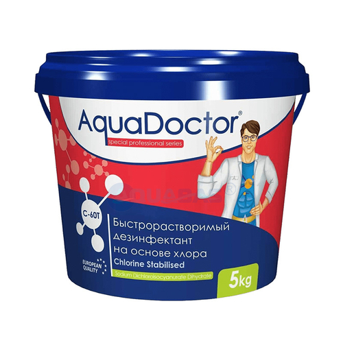 AquaDoctor C-60T хлор-шок в таблетках 20 гр, 5 кг