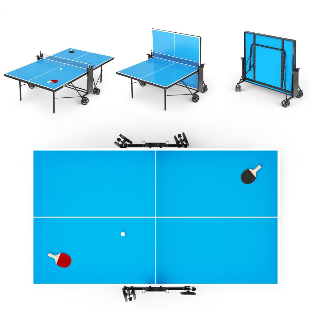 Теннисный стол UNIX Line для улицы компактный / Compact Outdoor 6 мм ACP, синий