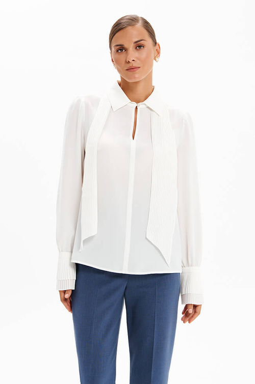 23414 Блузка женская (молочный)