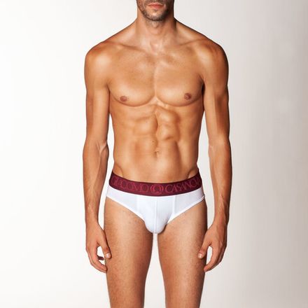 Мужские трусы брифы белые CASANOVA 0003B