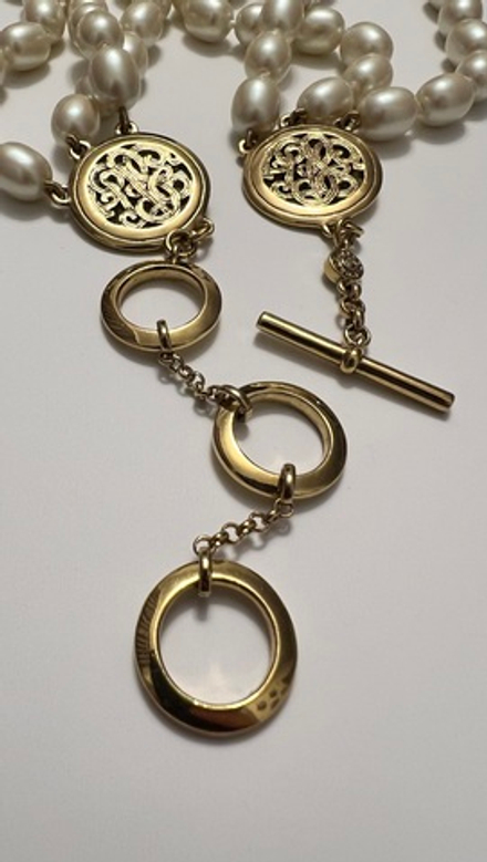 Трехрядное колье жемчуг MONET