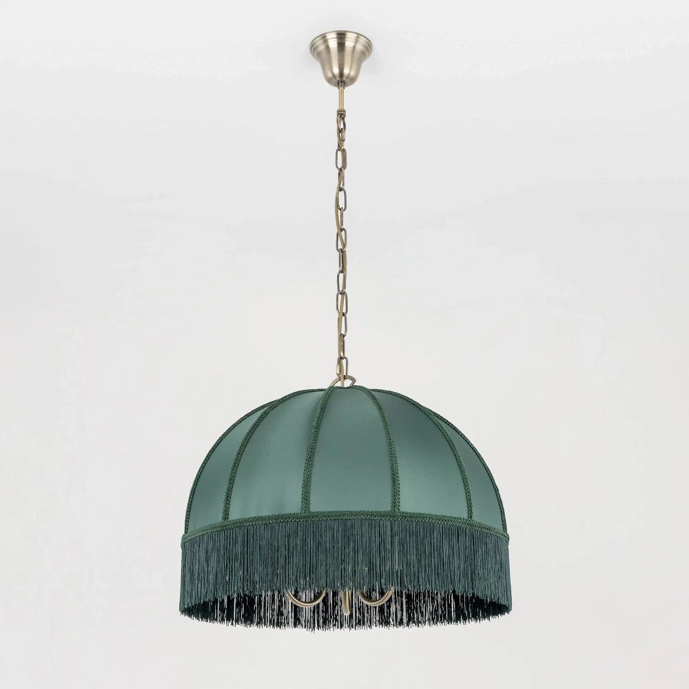 Citilux Базель CL407132 Люстра подвесная с зелёным абажуром