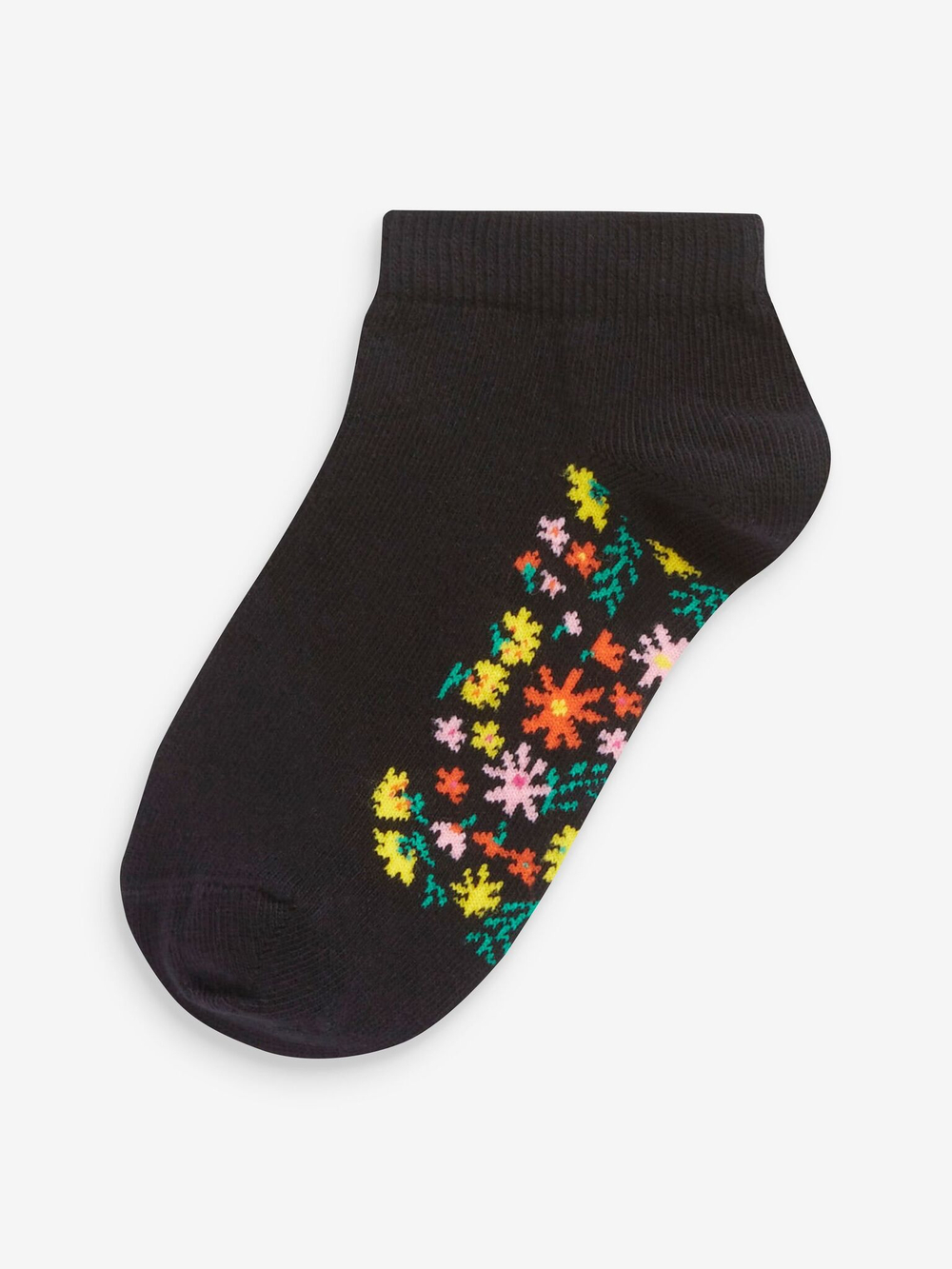 Носки хлопковые для девочки Next M01-597, 5 шт., Черный