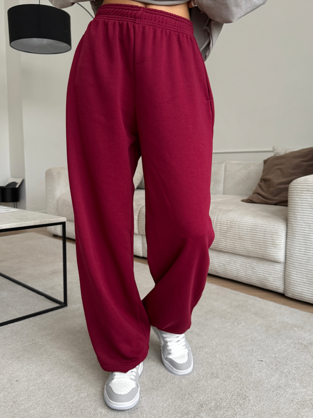 Костюм худи + брюки красный