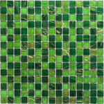 Мозаика стеклянная Verde/Свежая зелень (20х20) 327х327х4 мм (шт)