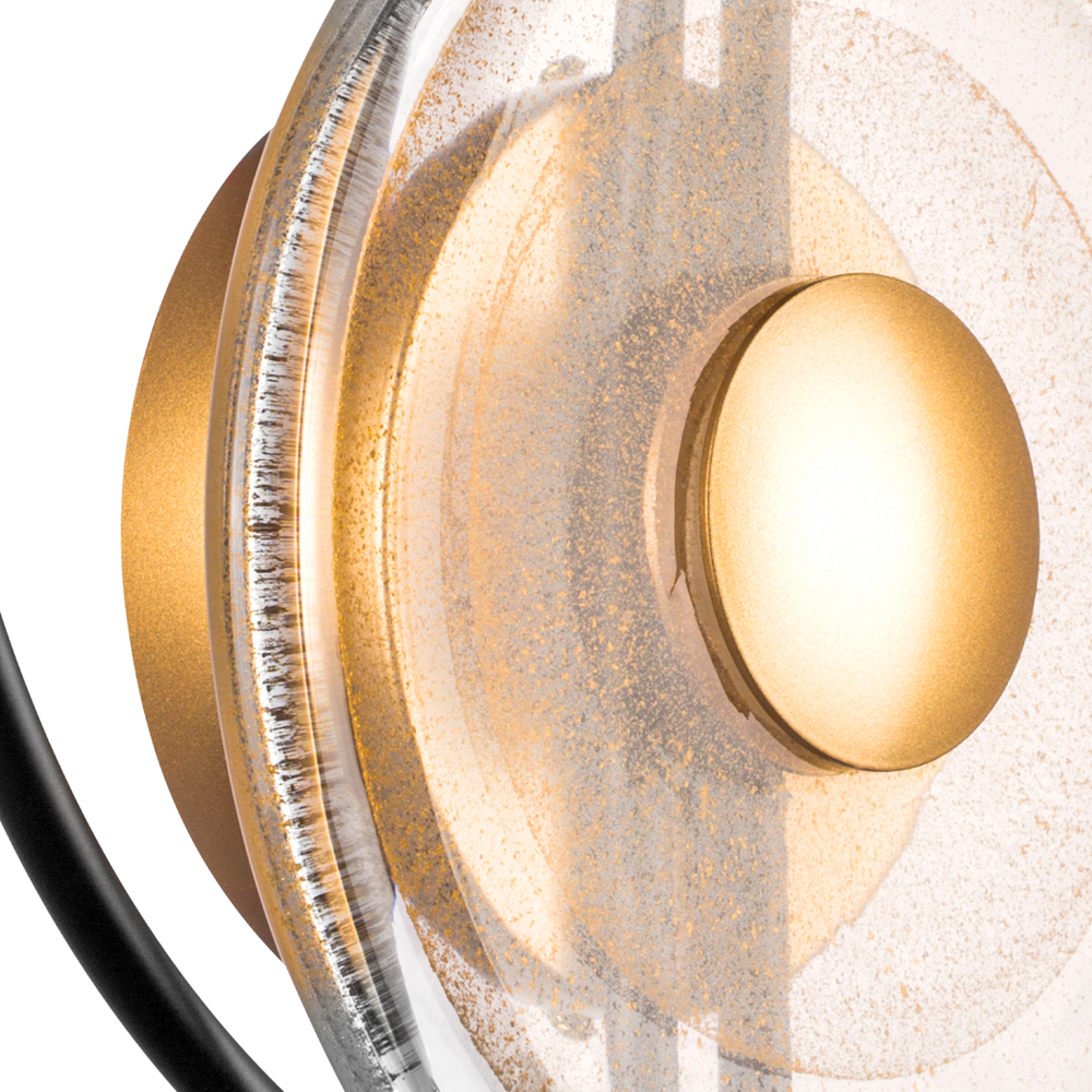 609622 Бра ERICA 5W LED 110LM G ЧЕРНЫЙ/ЗОЛОТО 3000K