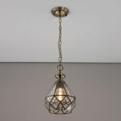 Citilux Витра-1 CL442110 Подвесной светильник витражный Бронза