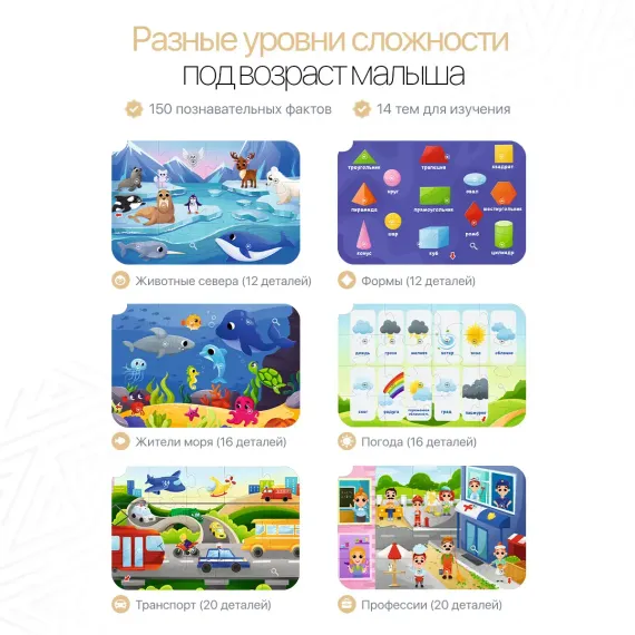 Интерактивные говорящие пазлы «Уникумс» - фото: 6