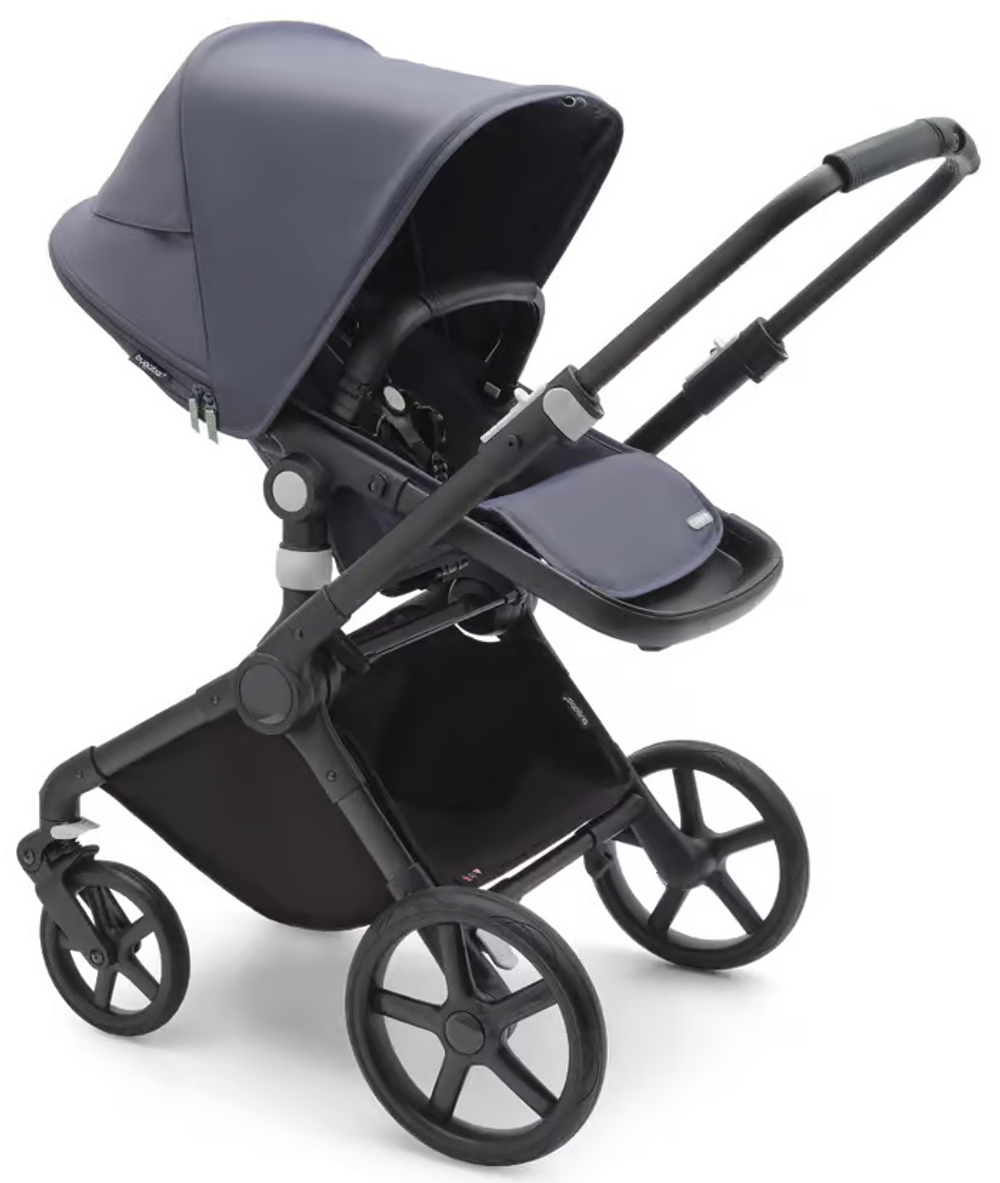 Коляска Bugaboo Fox Cub Complete 2 в 1 Black/Stormy Blue-Stormy Blue